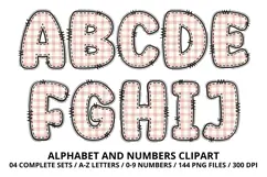 Bellerina Alphabet PNG Cute Ballet Letters Numbers 300 DPI Product Image 2