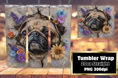 Tumbler Wrap: Cute Animals in 3D Hole, Spring Theme Product Image 1