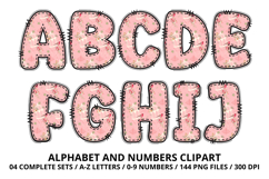 Charming Garden Doodle Alphabet PNG Letters &amp; Numbers 300DPI Product Image 2