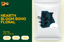 Hearth Bloom Boho Floral Monogram Product Image 1