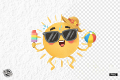 Cute Summer Sun Clipart Product Image 1