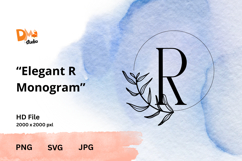 Elegant Monogram Timeless Serif Letter Set PNG | SVG | JPG Product Image 1
