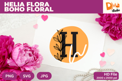 Helia Flora Boho Floral Monogram Product Image 1