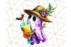 Summerween Beach Party Clipart PNG, Halloween Beach Art Product Image 2
