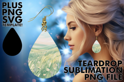 ENCHANTED Teardrop Earrings Art, Spring Product Image 1