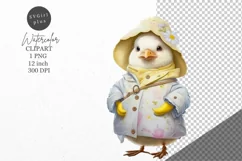 Goose clipart, Bird clipart, Watercolor clipart, Product Image 1