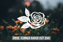 20 Rose Flower SVG I Rose Flower Vinyl Decal, Paper Cut Rose Product Image 19