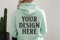 Mint Gildan 18500 Hoodie Sweatshirt Mockup, Unisex Hoodie Product Image 1