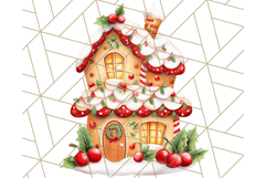 Cozy Christmas Bakery Clipart PNG, Holiday Cookie Art Product Image 2