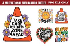 Motivation Positive Quotes Sublimation PNG Product Image 1