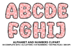 Romantic Coquette Alphabet PNG Letters &amp; Numbers 300DPI Product Image 2
