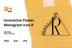 Innovative Flower Monogram Icon Product Image 1