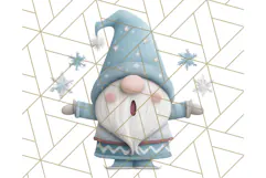 Cozy Winter Gnome Clipart PNG, Christmas Gnome Clip Art Product Image 2