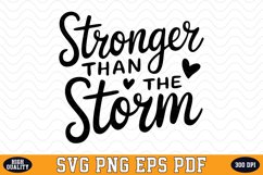 Stronger than the storm SVG | SVG Cut files Product Image 1