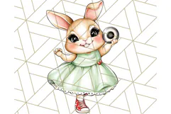 Sock Hop Animal Dance Party PNG Clipart, Cute Retro 1950s Product Image 2