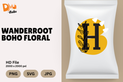 Wanderroot Boho Floral Monogram Product Image 1