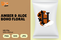 Amber &amp; Aloe Boho Floral Monogram Product Image 1