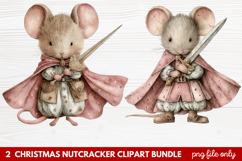 2 Christmas Nutcracker Clipart | Festive Holiday Nutcracker Product Image 1