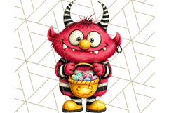 Monster Kids Clipart PNG, Cute Halloween Costume Art Product Image 2