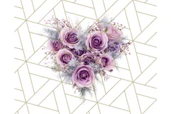 Whimsy Winter Florals Clipart PNG, Christmas Png Clipart Product Image 2