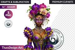 Mardi Gras Carnival Masquerade Clipart PNG scrapbooking Product Image 1
