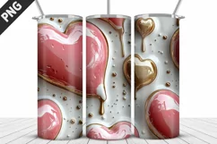 Valentines Love Skinny Tumbler PNG Wrap| Valentines Tumbler Product Image 3