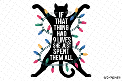 If that thing had 9 lives Svg | Christmas Svg | Svg Cut File Product Image 1