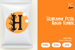 Heirloom Petal Boho Floral Monogram Product Image 1