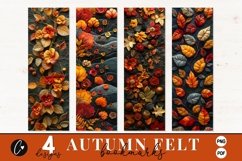 3D Autumn Felt Printable Bookmark Designs Product Image 1