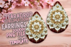 Creative Teardrop Design for Earrings , Mandala Product Image 1