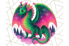 Cute Fantasy Dragon Clipart PNG, Bold Baby Dragon Clip Art Product Image 2