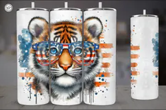 4th of July | Animals Sublimation, 20 oz Tumbler Wrap Product Image 2