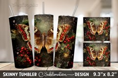 Christmas Butterfly Tumbler Design Product Image 1