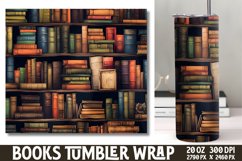 Tumbler Sublimation Wrap Magical Books Product Image 1