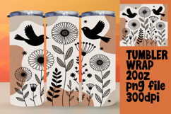 Stylish 20oz Tumbler Design , Birds Product Image 1
