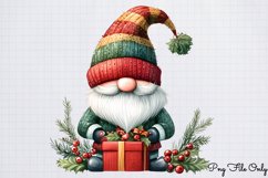 Christmas gnome Winter clipart PNG Product Image 1