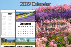 2027 calendar templates with images Product Image 3