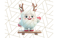 Christmas Train Ride PNG Clipart with Yeti and Elves Product Image 2