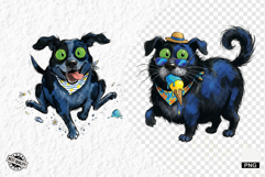 Whimsical Summer Dog Png Clipart Product Image 1