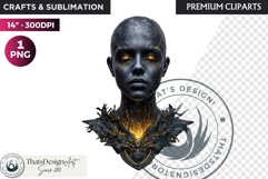 Mystic Mage Portrait Fantasy Sorcerer &amp; Wizard PNG Clipart Product Image 1