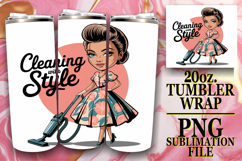 Vibrant Thoughts 20oz tumbler wrap, Mother's Day Product Image 1