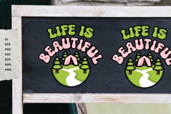 Life is Beautiful - Retro - SVG Design Vector Product Image 18