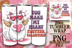 BRIGHT HORIZONS 20oz TUMBLER WRAP, Valentines Cat Product Image 1