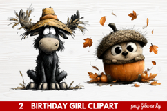 Quirky Halloween Clipart | Cute Spooky Character PNG Illustr Product Image 1