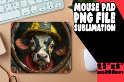 Cow Mouse Pad Funny Farm Design PNG Product Image 1