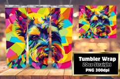 Creative Dog Pattern Tumbler Wrap 20oz Sublimation Product Image 1