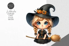 Halloween clipart, Witch clipart, Autumn clipart Product Image 1