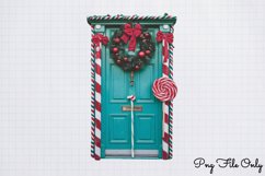 Christmas Door Sublimation Clipart PNG Product Image 1