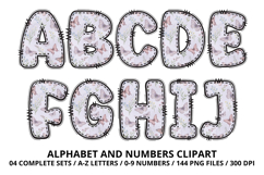 Romantic Regency Floral Alphabet PNG Letters &amp; Numbers Product Image 2