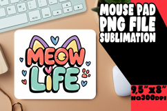 Cheerful MOUSE MAT Gift Ideas, Cat Quote Product Image 1